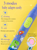 Children teeth cleaning battery operated toothbrush toothbrush with 2 brush heads