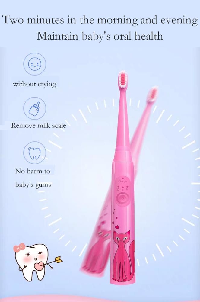 Newest Design Kids Sonic Toothbrush Electric Toothbrush For Children With Lithium Battery
